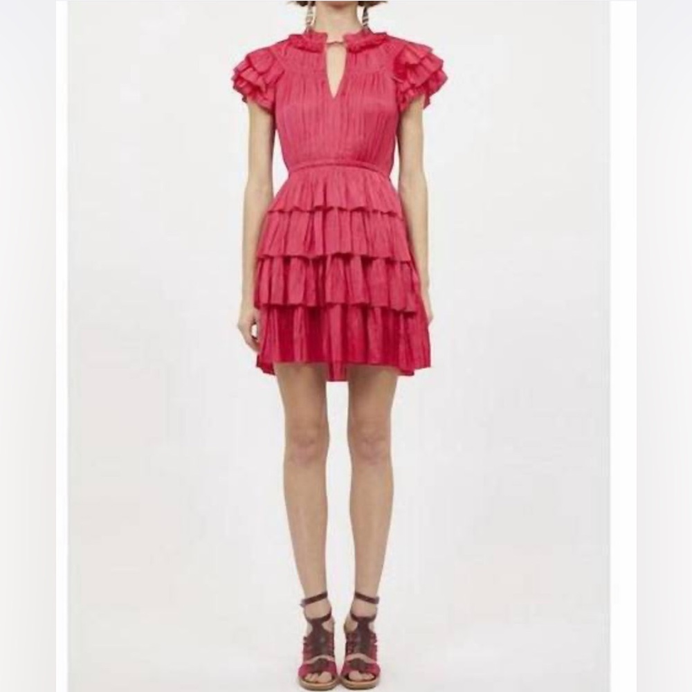 Ulla Johnson Vesna Dress In Pink Sz 8 View 2